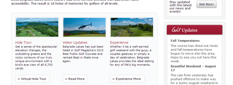 Belgrade Lakes Golf Homepage