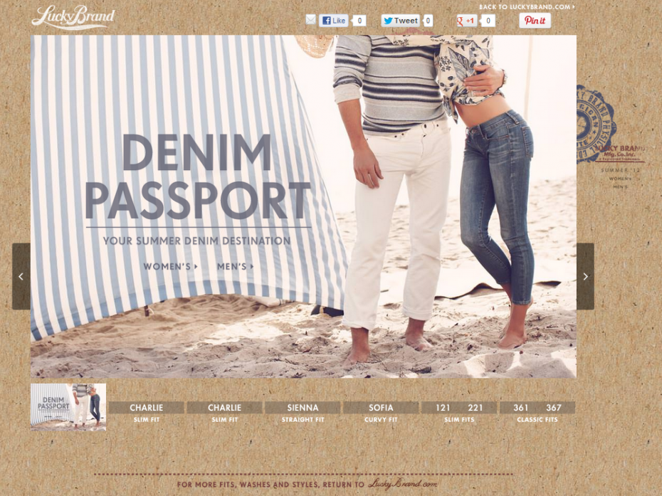 Denim Passport Homepage